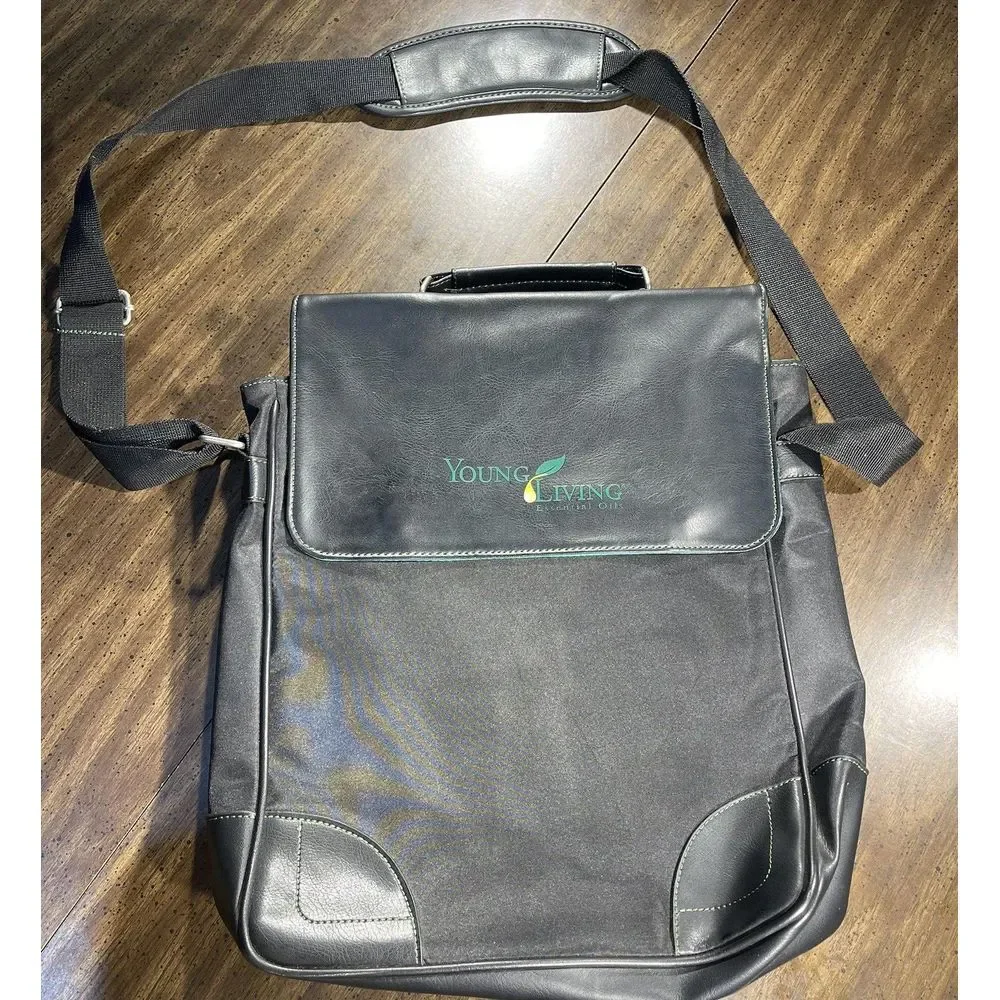 Young Living Satchel Bag Black Shoulder Strap‎ Handbag Carry All Top Handle